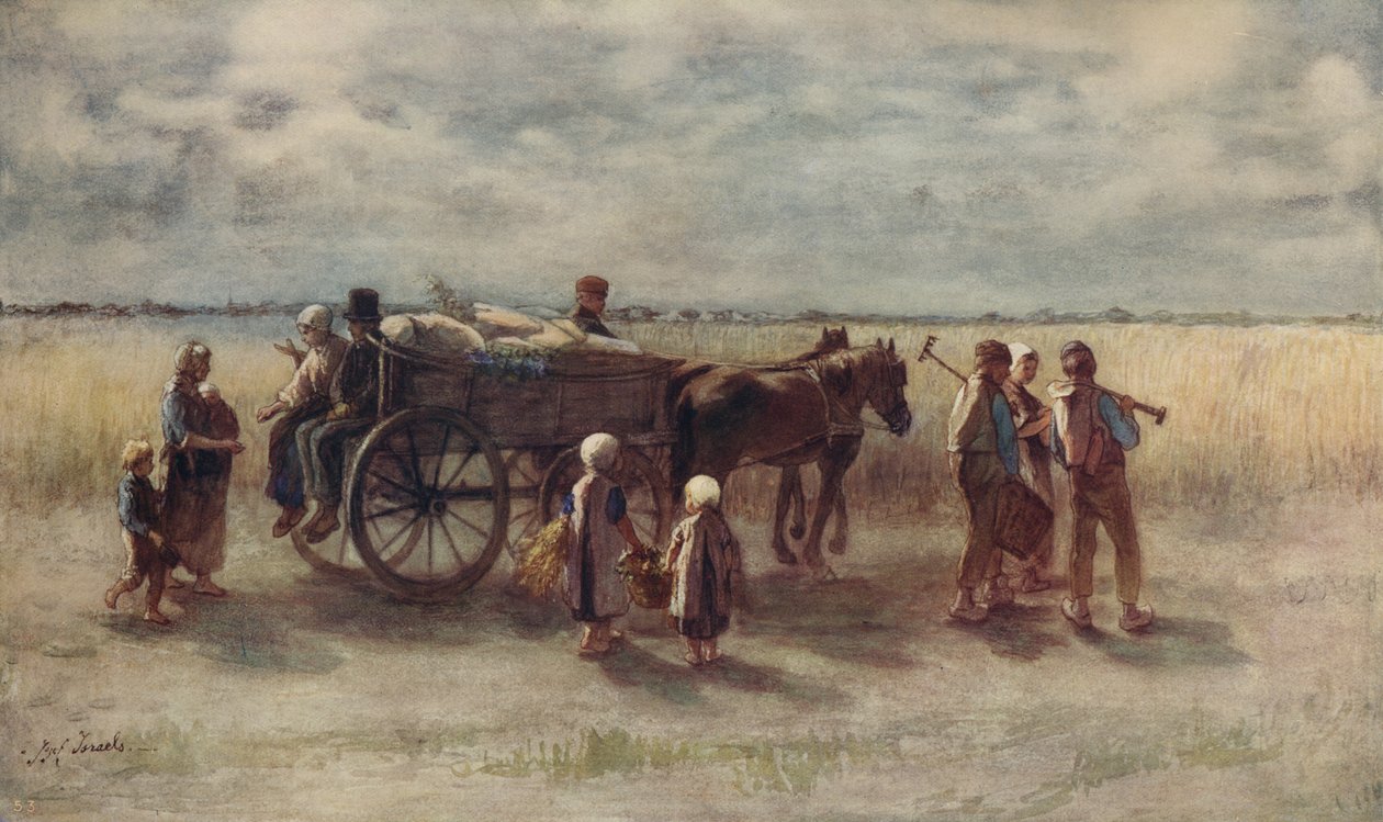 حصاد البطاطا ، 1844 ، c1915 بواسطة جوزيف إسرائيل