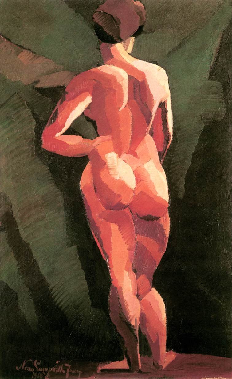 عارية ، رأي خلفي بواسطة József Nemes Lampérth