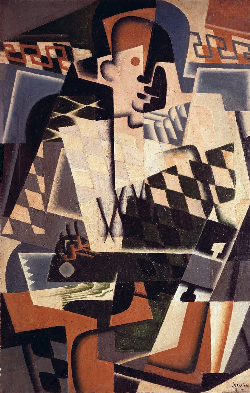 Harlequin مع غيتار ، 1917 بواسطة خوان جريس