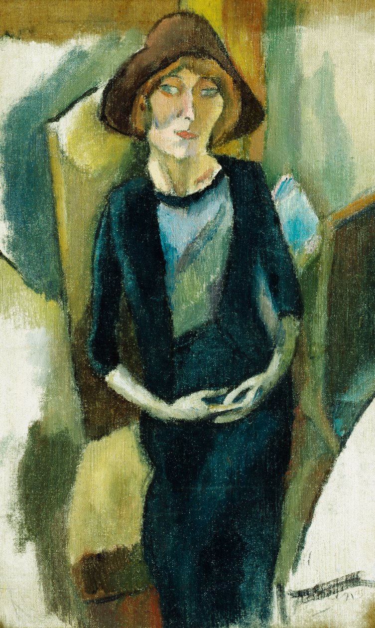 Hermin in Blue ، 1916 بواسطة جول باسين
