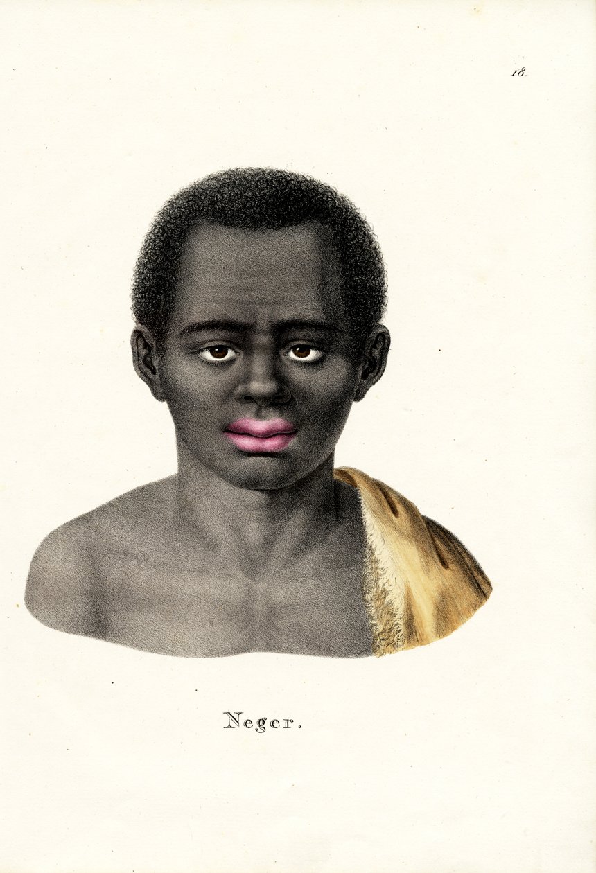 الرجل الأسود ، 1824 بواسطة كارل جوزيف برودمان