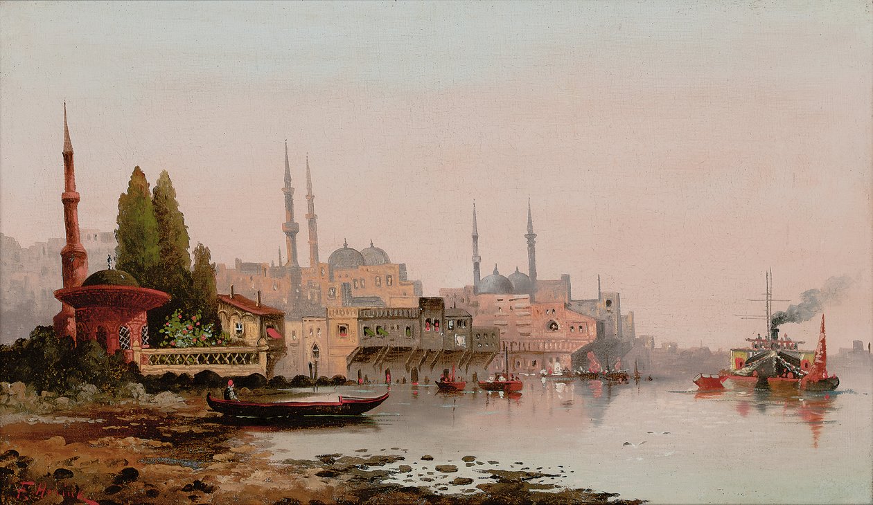 بيروت حوالي 1890 (زيت على قماش) بواسطة كارل كوفمان