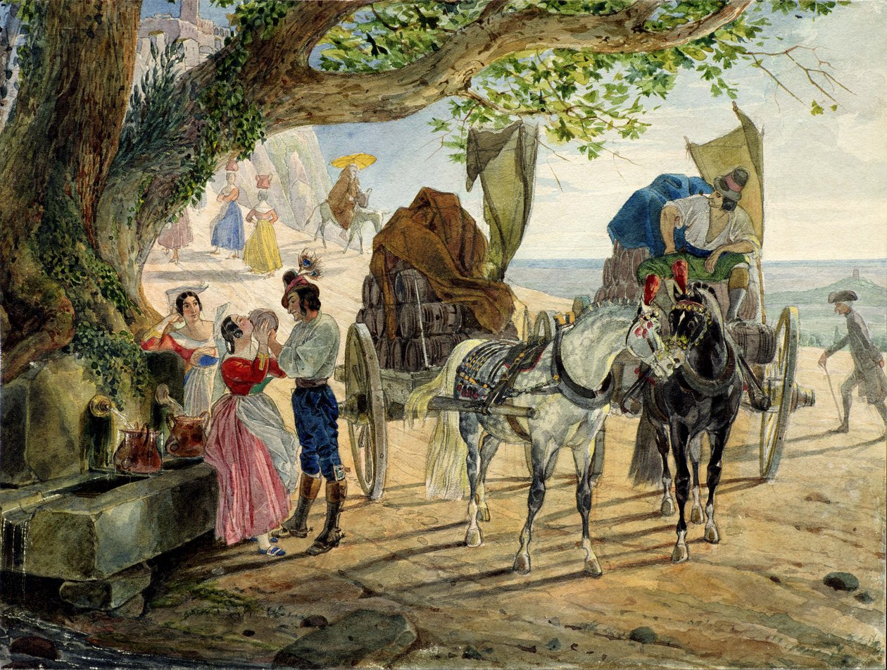 فيت في ألبانو ، 1830-1833. بواسطة كارل بافلوفيتش بريولوف