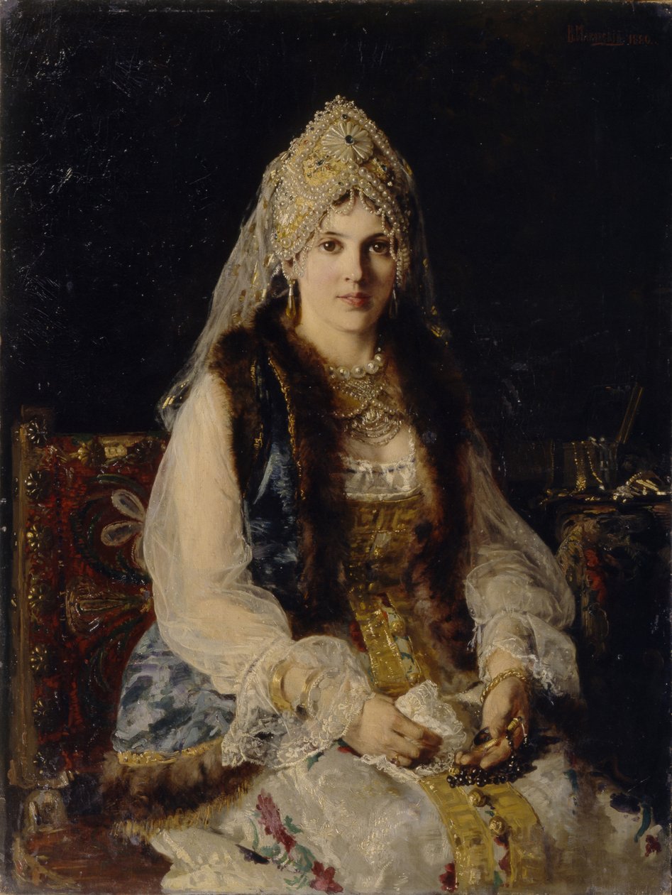 زوجة البويار ، 1880 بواسطة كونستانتين إيجوروفيتش ماكوفسكي