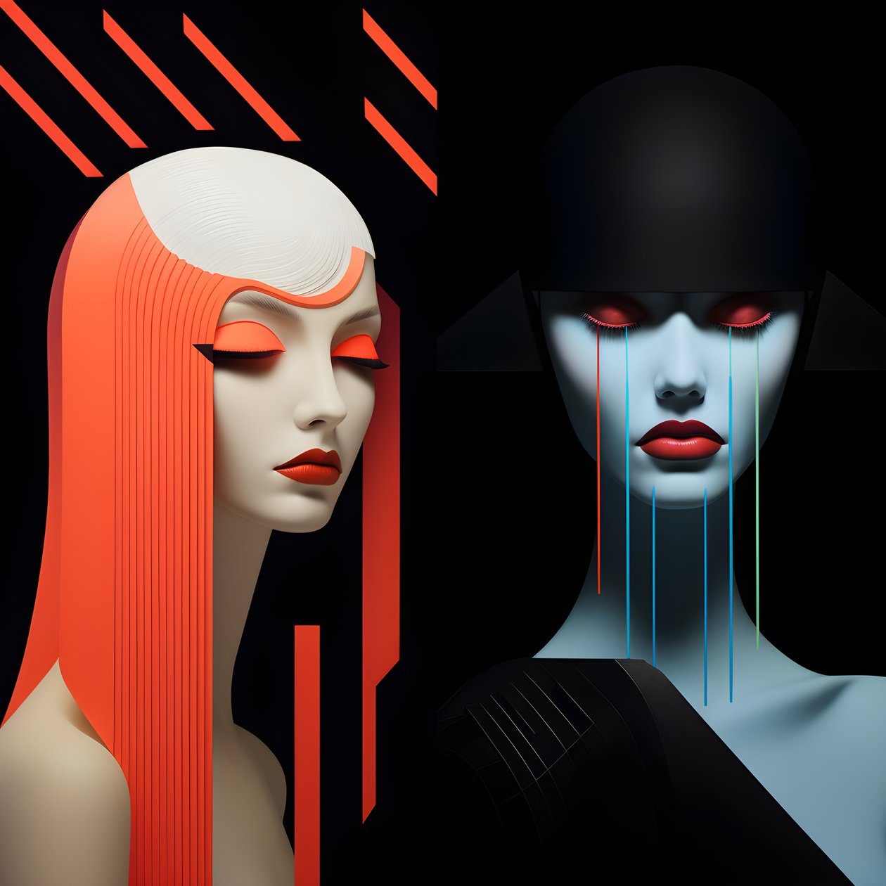 تصميم شخصية سريالية 3 بواسطة كيرت هيبك
