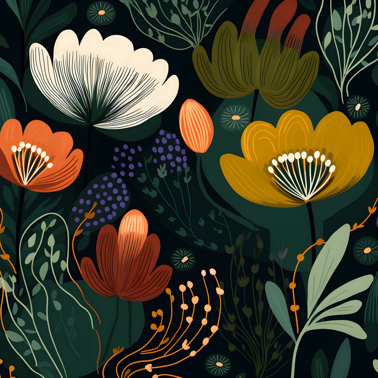 الأشكال التجريدية المعاصرة Marimekko 2 بواسطة كيرت هيبك