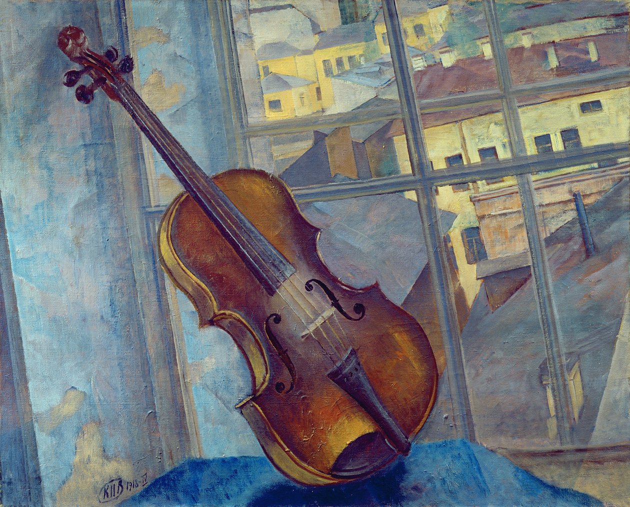 كمان 1918 بواسطة Kuzma Sergeevich Petrov Vodkin