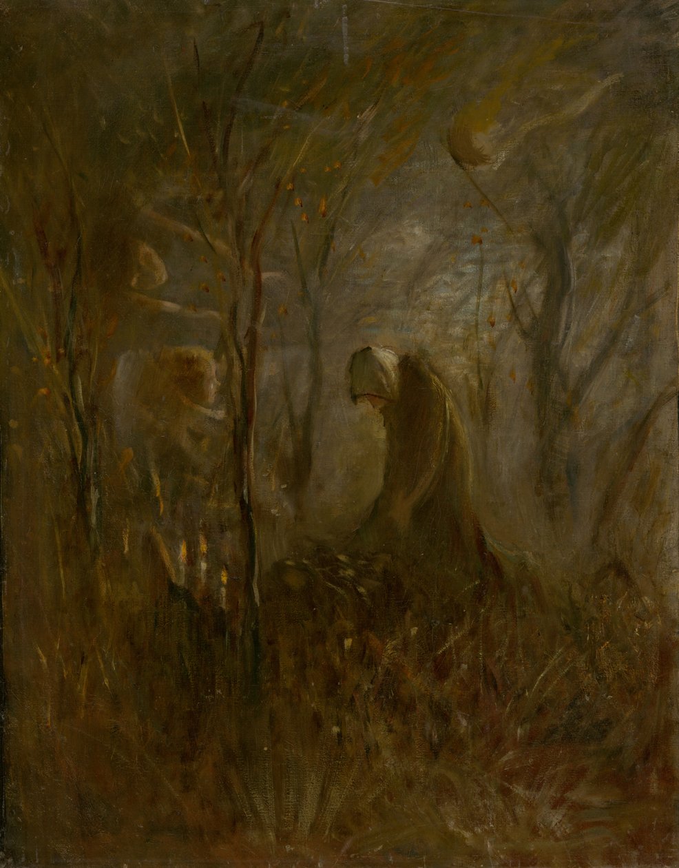 صلاة على القبر ، 1895. بواسطة Laszlo Mednyanszky