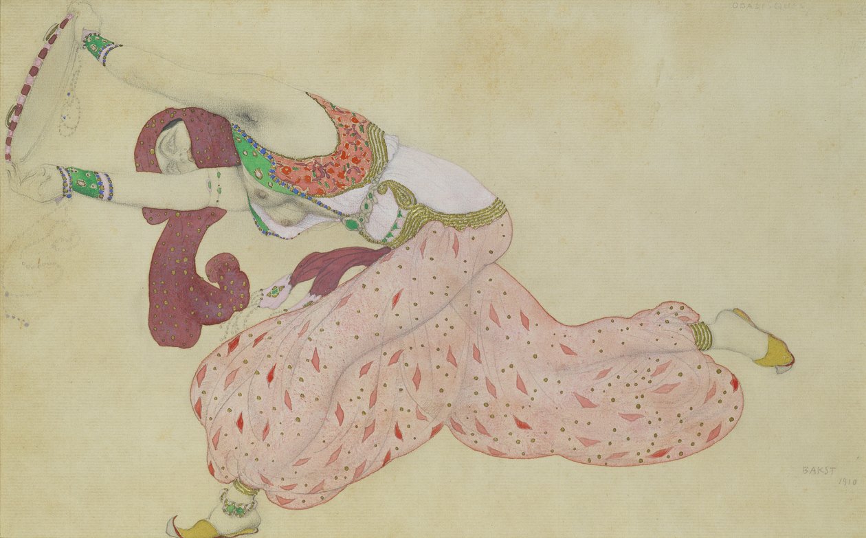 تصميم أزياء شهرزاد ، 1910 بواسطة ليون باكست