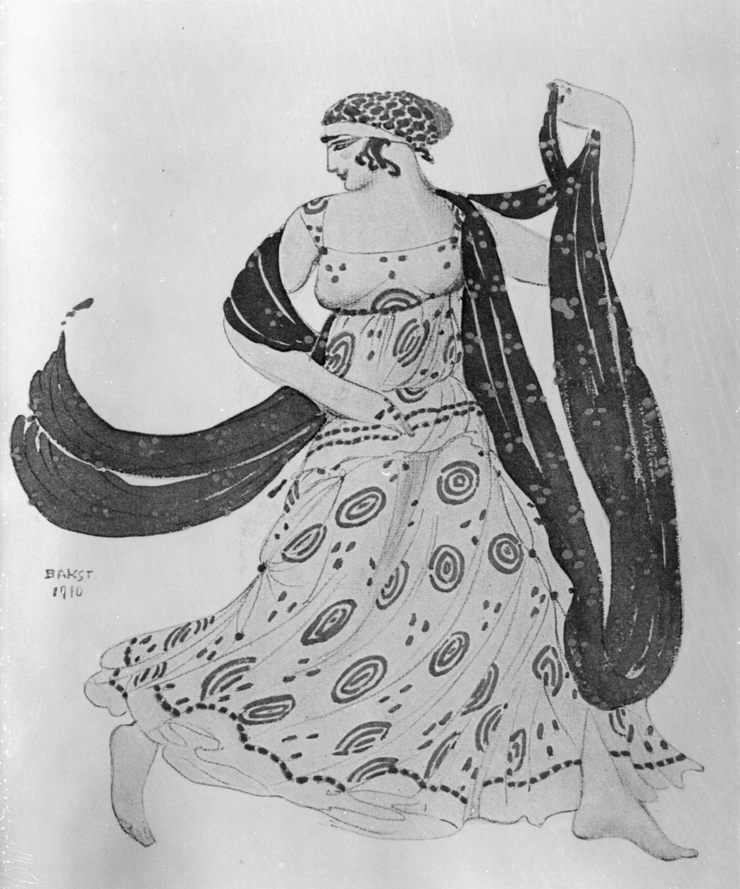 تصميم أزياء كليوباترا 1910 بواسطة ليون باكست