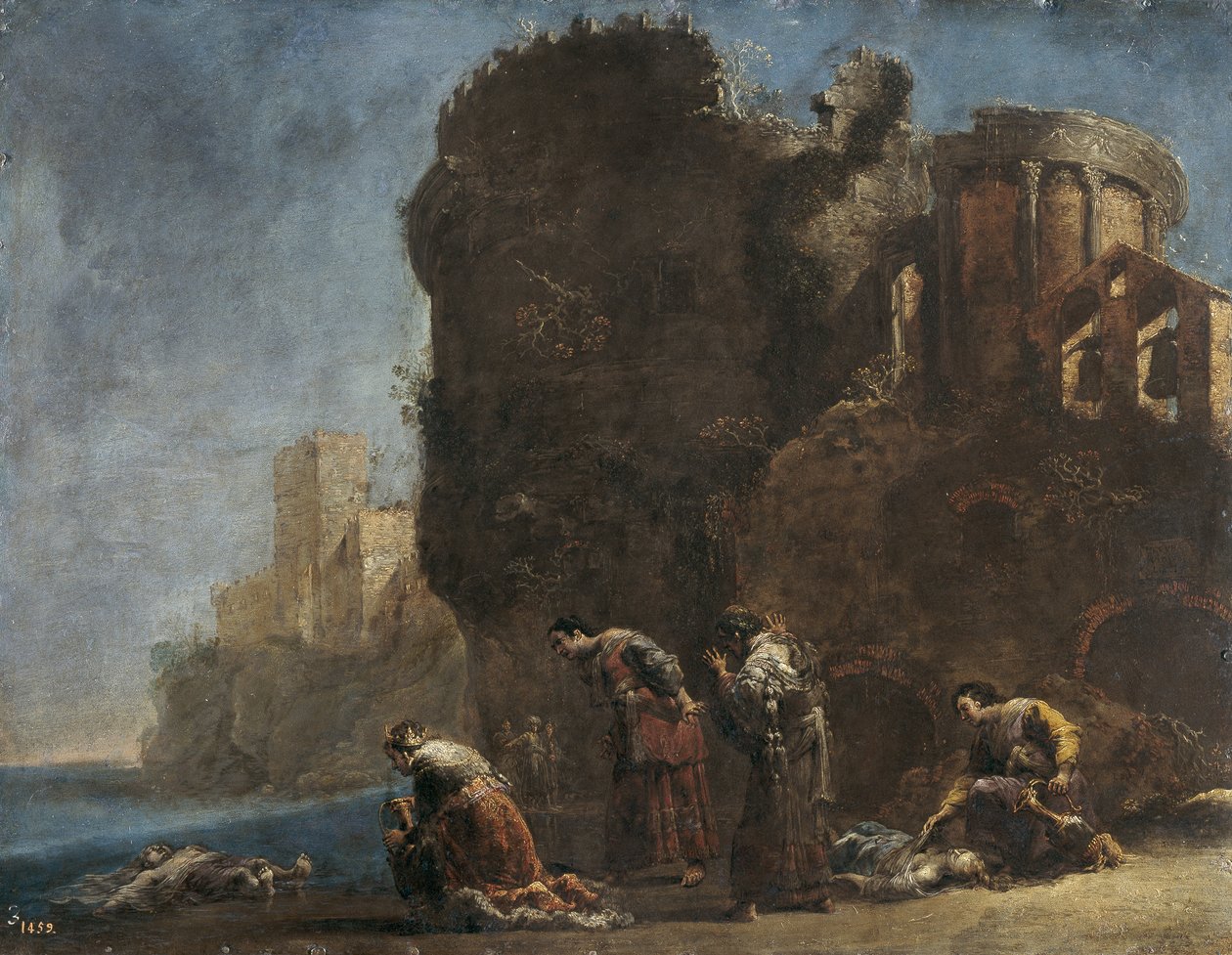 Hecuba الحداد ، c.1630 بواسطة ليونارد برامر