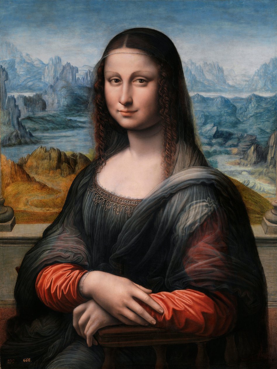 الموناليزا لا جيوكوندا ، 1503-1516 بواسطة ليوناردو دا فينشي