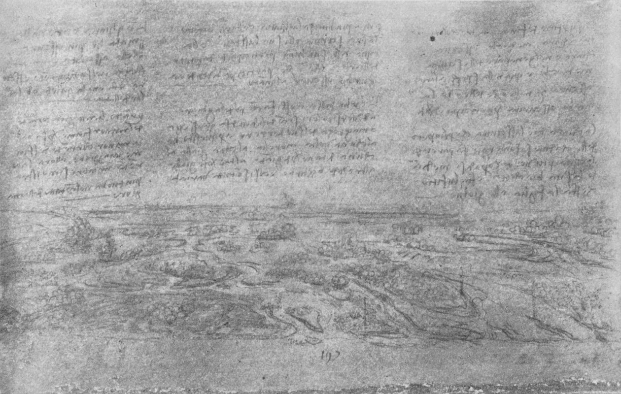 منظر دلتا ، c1480 1945 بواسطة ليوناردو دا فينشي