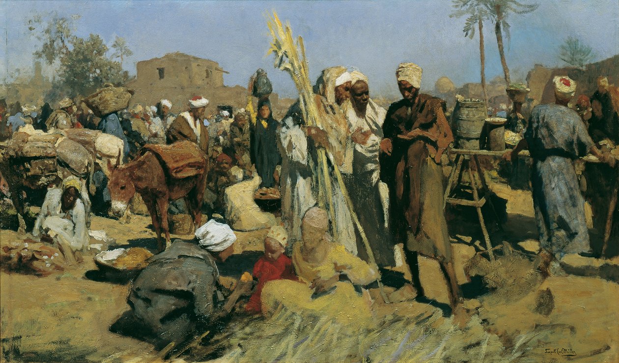 سوق قصب السكر بواسطة ليوبولد كارل مولر