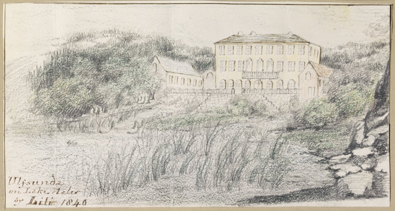 أولفسوندا على بحيرة مالر ، 1840 بواسطة ليلي كارترايت