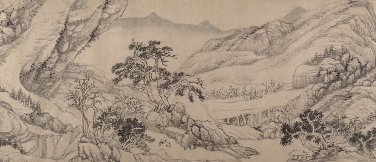السفر وسط الجداول والجبال ، 1680. بواسطة ليو يو