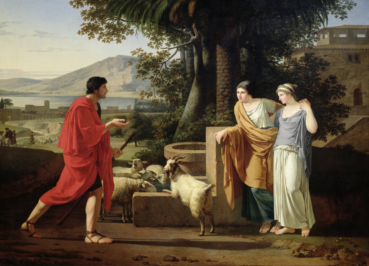 يعقوب مع بنات لبن ، 1787 بواسطة لويس جوفير