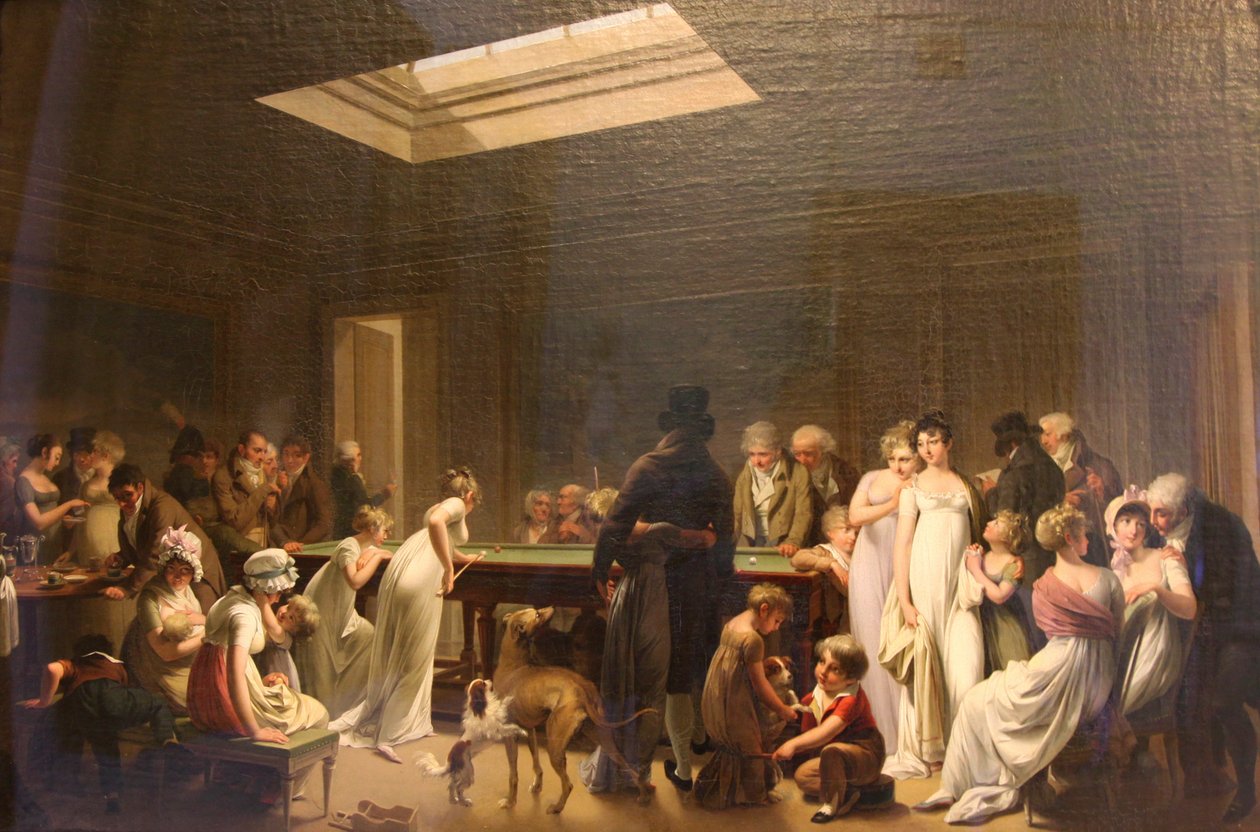 "لعبة البلياردو" ، 1807 بواسطة لويس ليوبولد بويلي