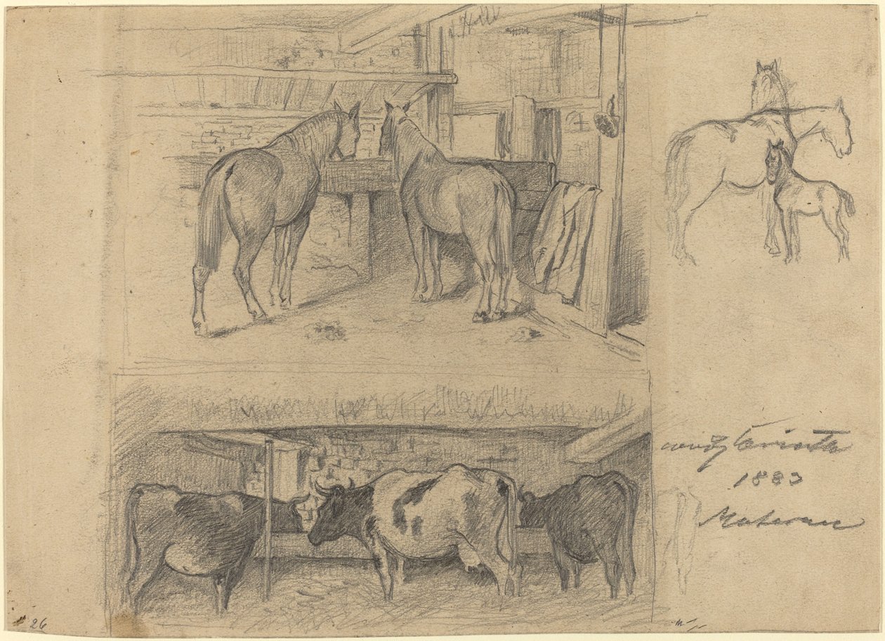 الحظيرة ، 1883. بواسطة لوفيس كورنث