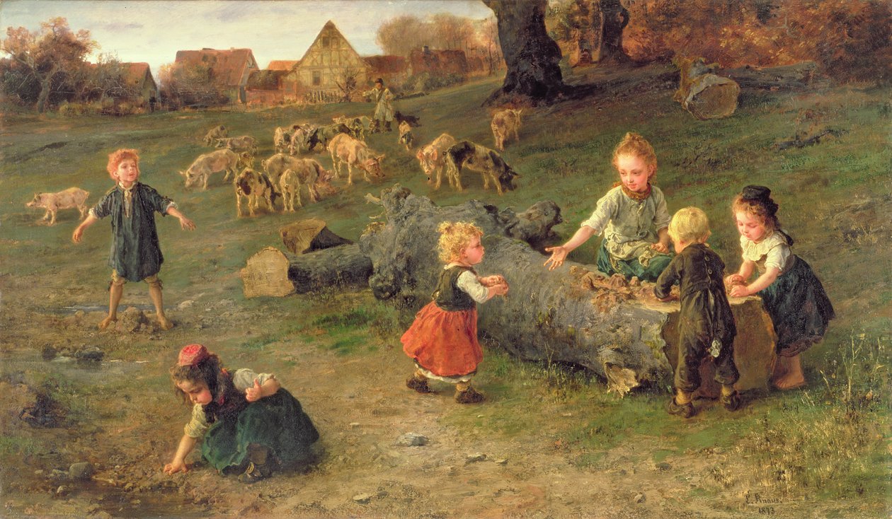 فطائر الطين ، 1873 بواسطة لودفيج كناوس