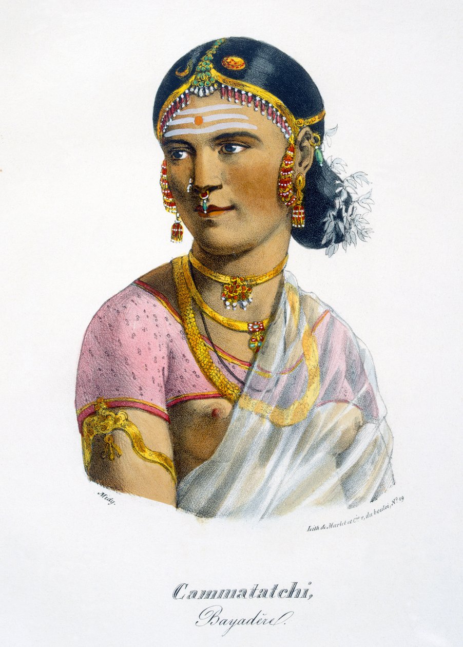 كاماتشي ، راقصة ، 1827-1835 بواسطة ME Burnouf