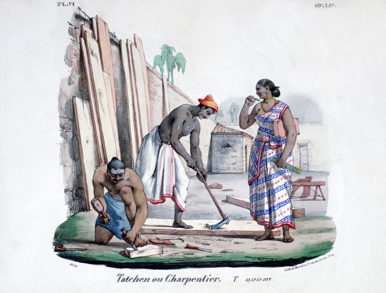 النجارين ، 1828 بواسطة Marlet et Cie
