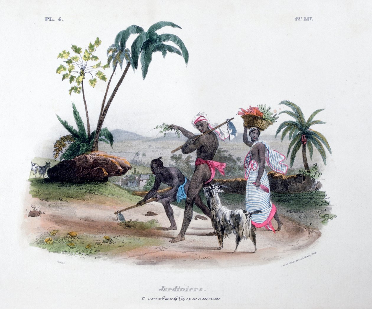 البستانيون ، 1828 بواسطة Marlet et Cie