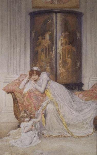 الأم والطفل ، حوالي عام 1890 بواسطة Mary L. Gow