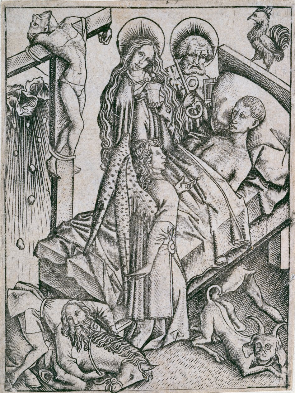 العزاء من خلال الثقة ، c1460s. بواسطة ماجستير ES