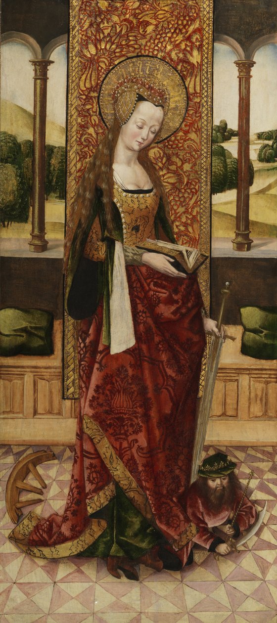 سانت كاترين بواسطة سيد لي Triptych