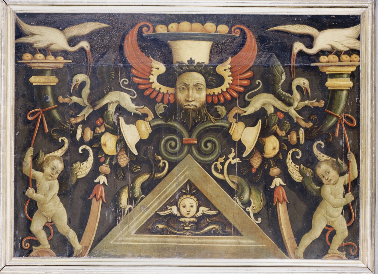 Grotesques ، c.1510-15 (درجة الحرارة على خشب الصنوبر) بواسطة Matteo di Giuliano di Lorenzo Balducci