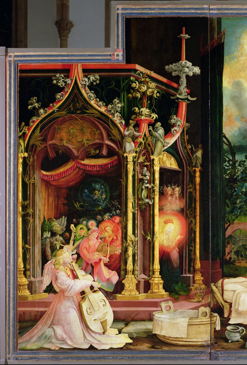 حفل ملائكة من Isenheim Altarpiece ، c.1512-16 بواسطة ماتياس جرونوالد