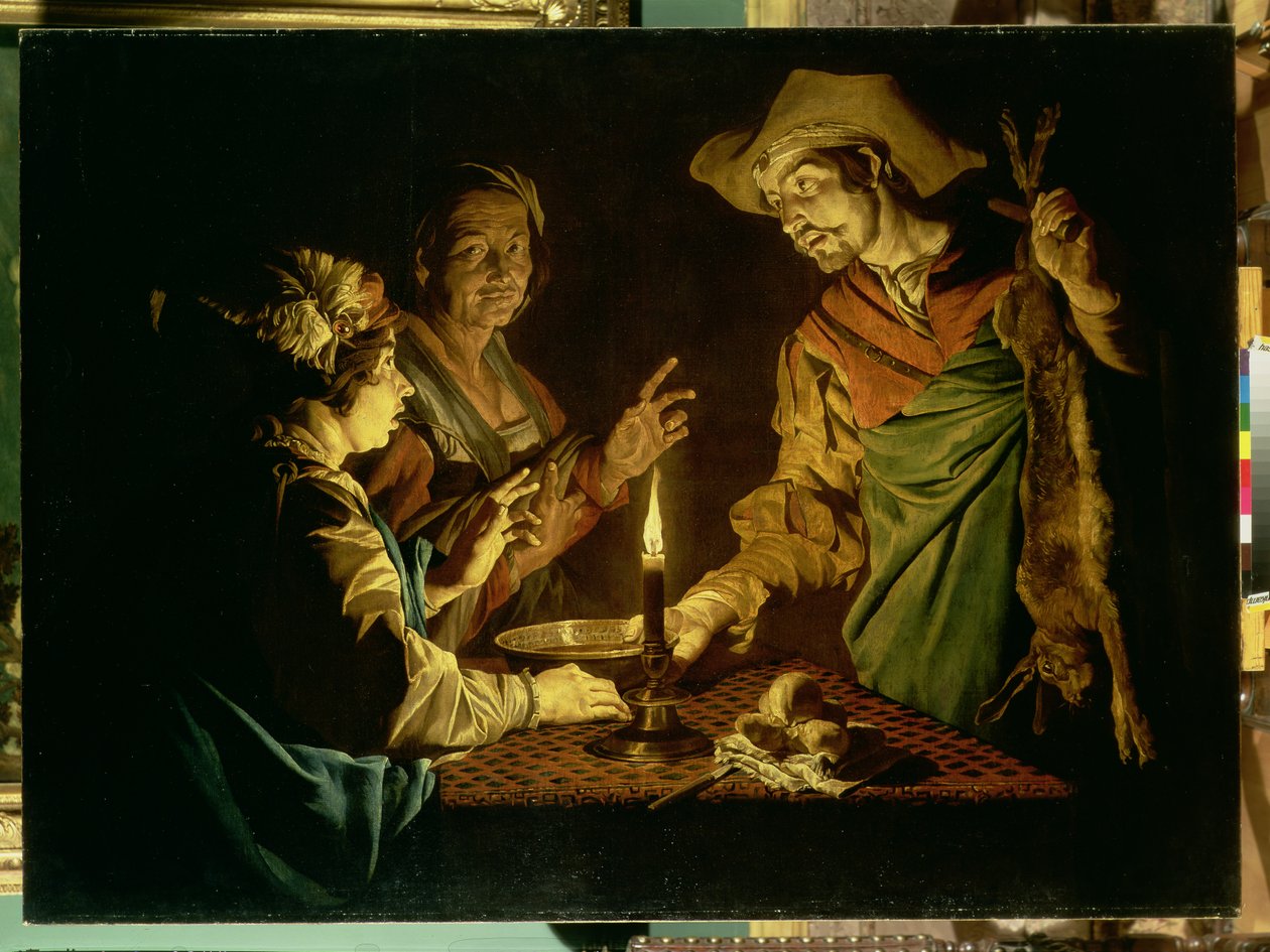 عيسو ويعقوب ، 1640s بواسطة ماتياس ستومر