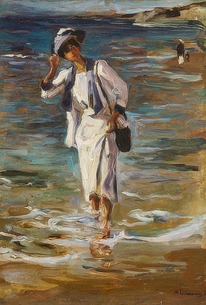 امرأة على الشاطئ. 1908 بواسطة ماكس ليبرمان