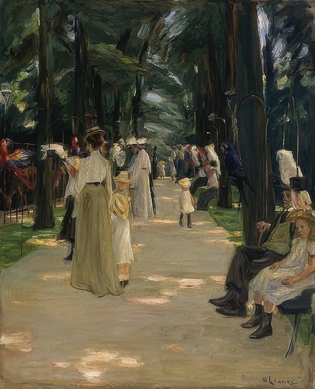Papageienallee. 1902 بواسطة ماكس ليبرمان