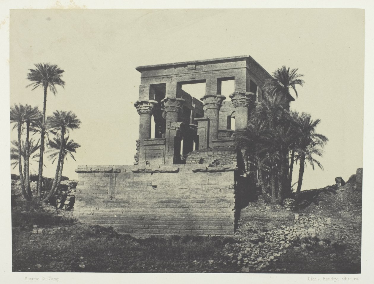 معبد هييثرا ، فيلو ؛ النوبة بواسطة ماكسيم دو كامب