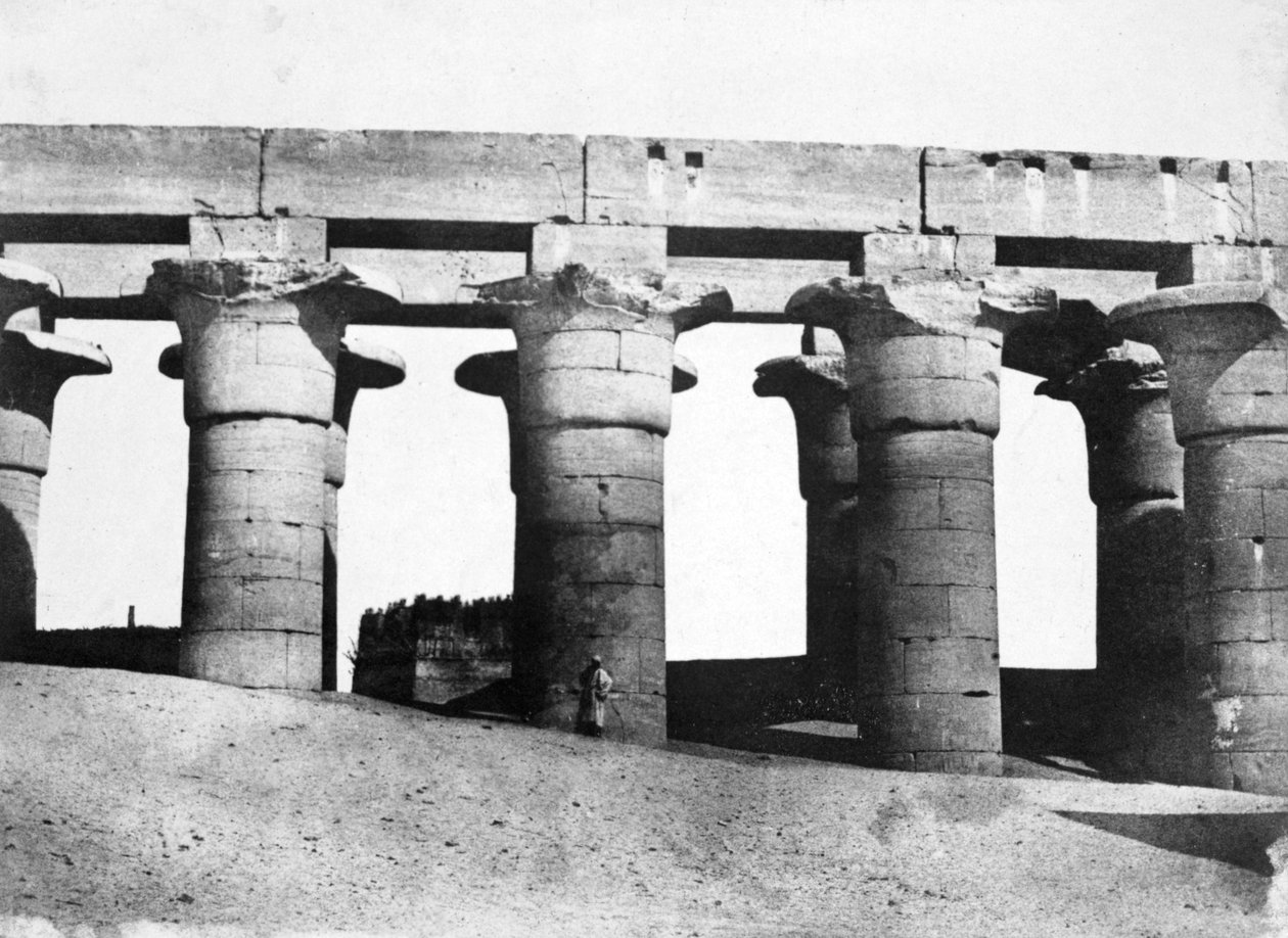 أطلال المعبد ، مصر ، 1852. بواسطة ماكسيم دو كامب