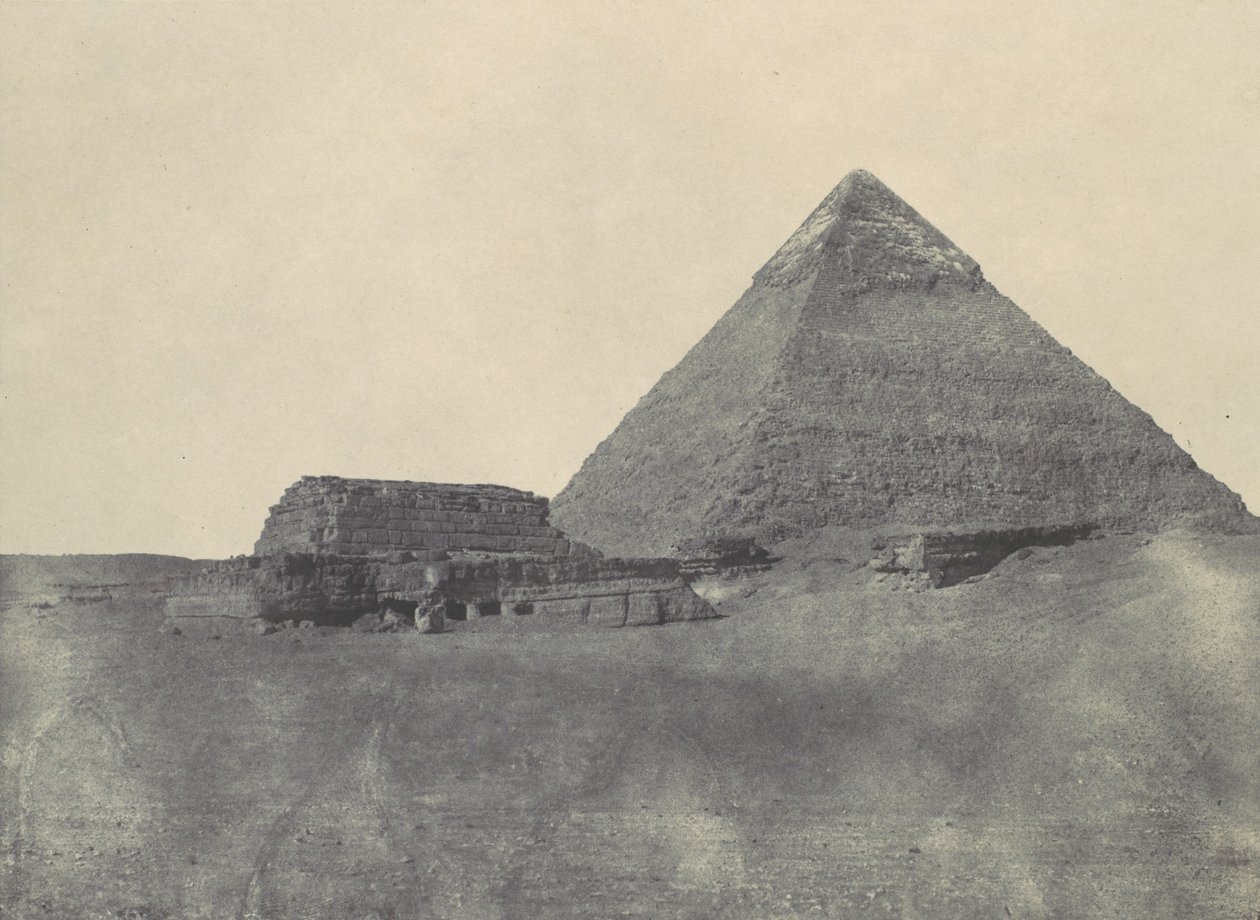 وسط مصر. هرم خفرع 1850. بواسطة ماكسيم دو كامب