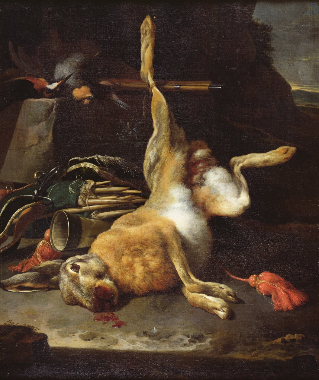 أرنبة بواسطة Melchior de Hondecoeter