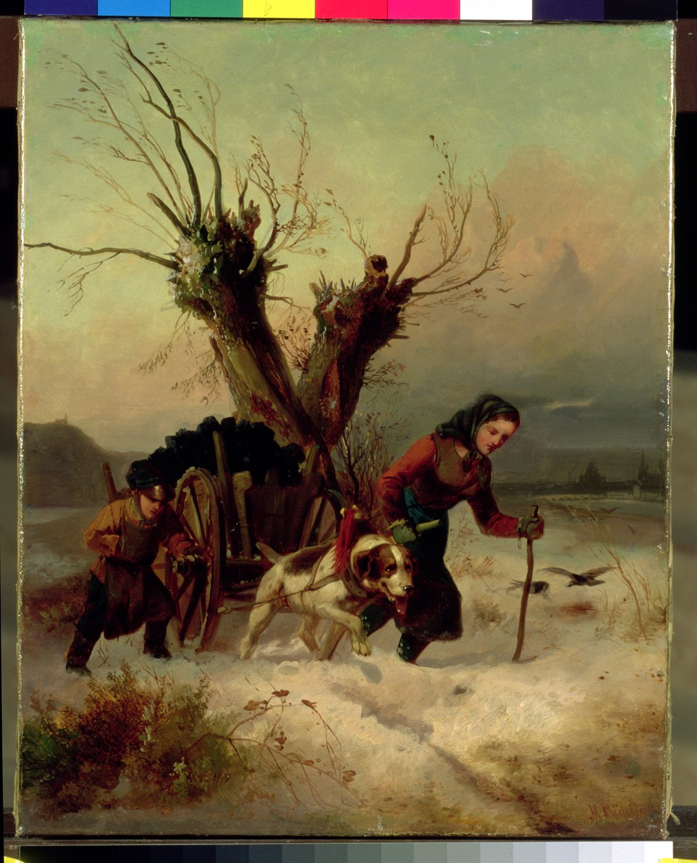 الحمل الثقيل ، c.1850 بواسطة مينو موهليج