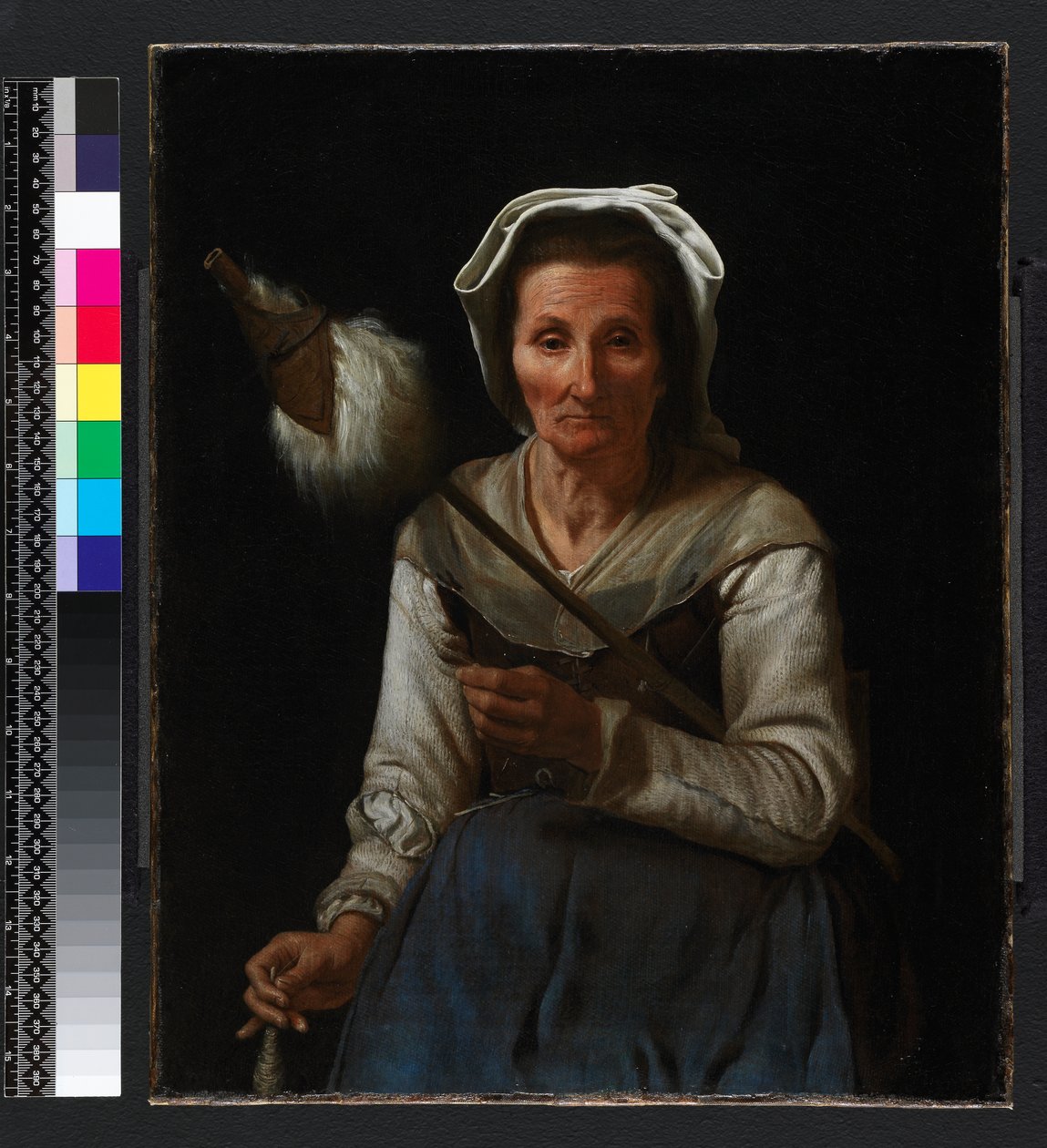 غزل المرأة العجوز ، 1646-48 بواسطة مايكل سويتز