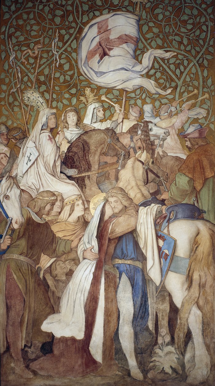 فريسكو ، معرض إليزابيث ، قلعة Wartburg ، c.1845-55 بواسطة موريتز لودفيج فون شويند