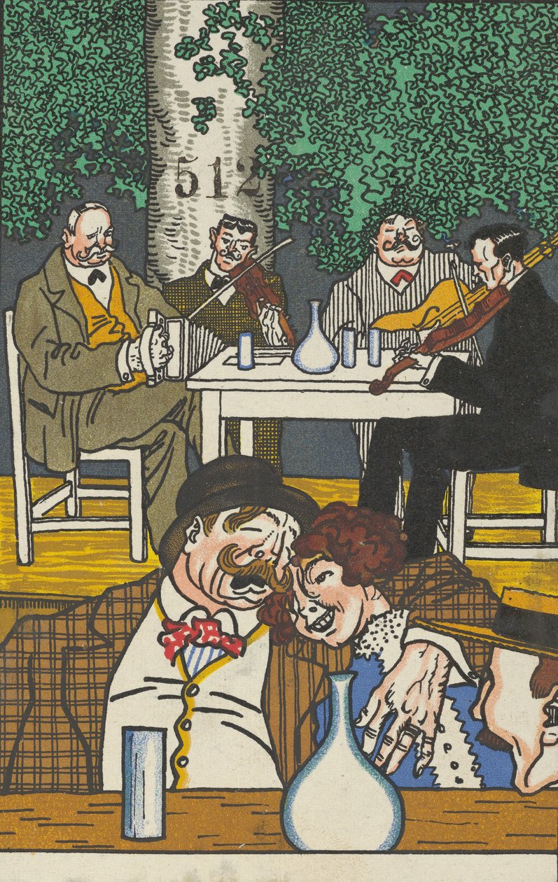 في Heuriger ، 1911. بواسطة موريتز جونغ