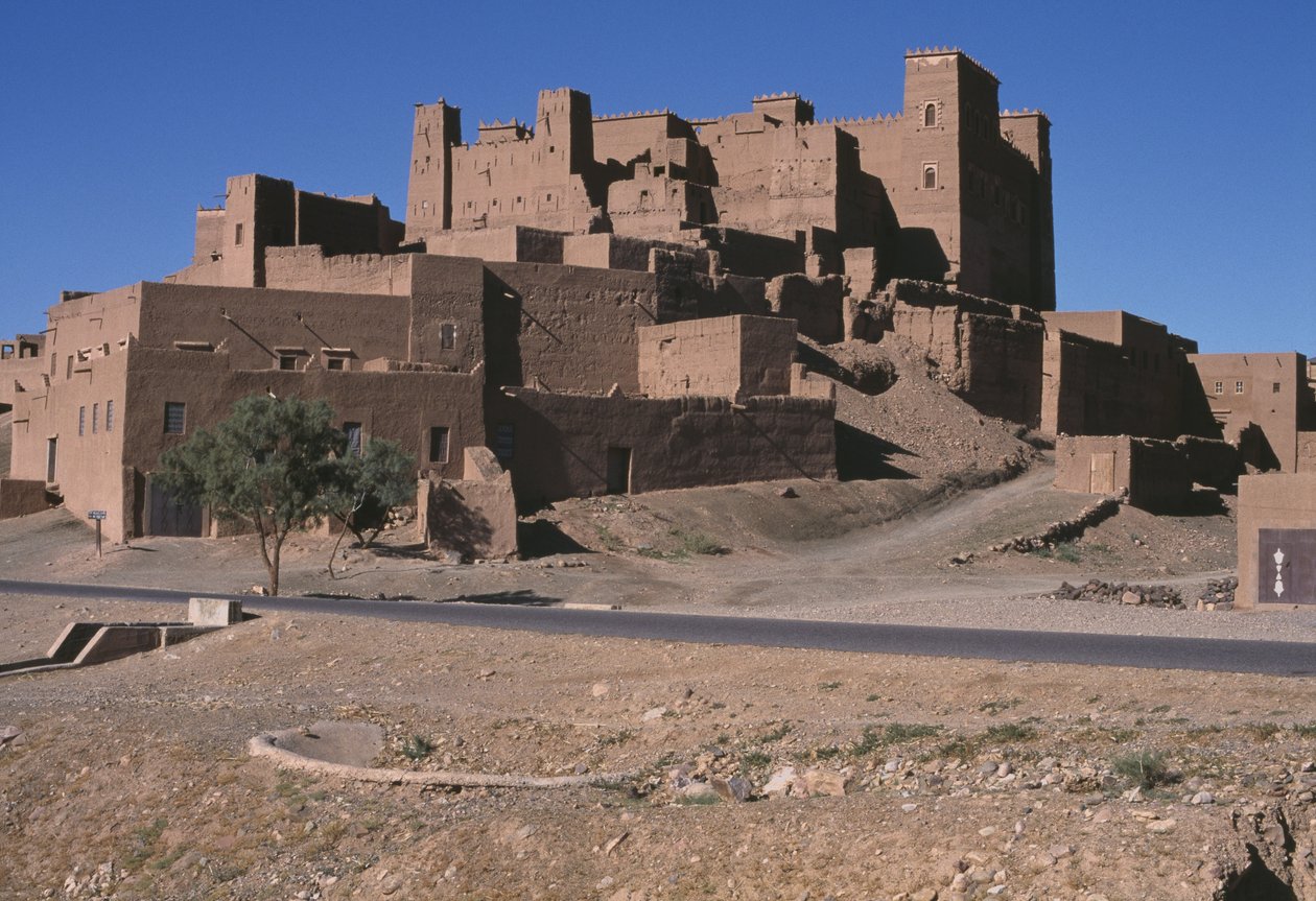 منظر لقصر وادي درة بواسطة المدرسة المغربية