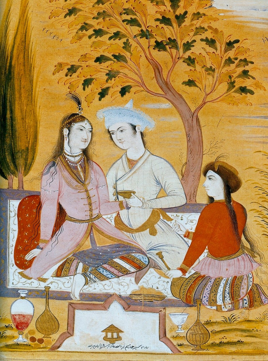 زوجان وخادم ، 1696. بواسطة معين مسافر