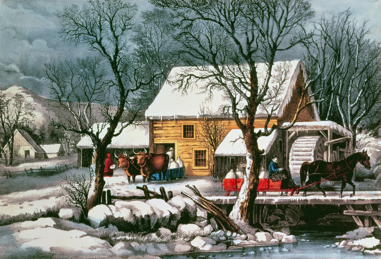 فروزن أب ، 1872 (طباعة) بواسطة N. and Ives، JM Currier