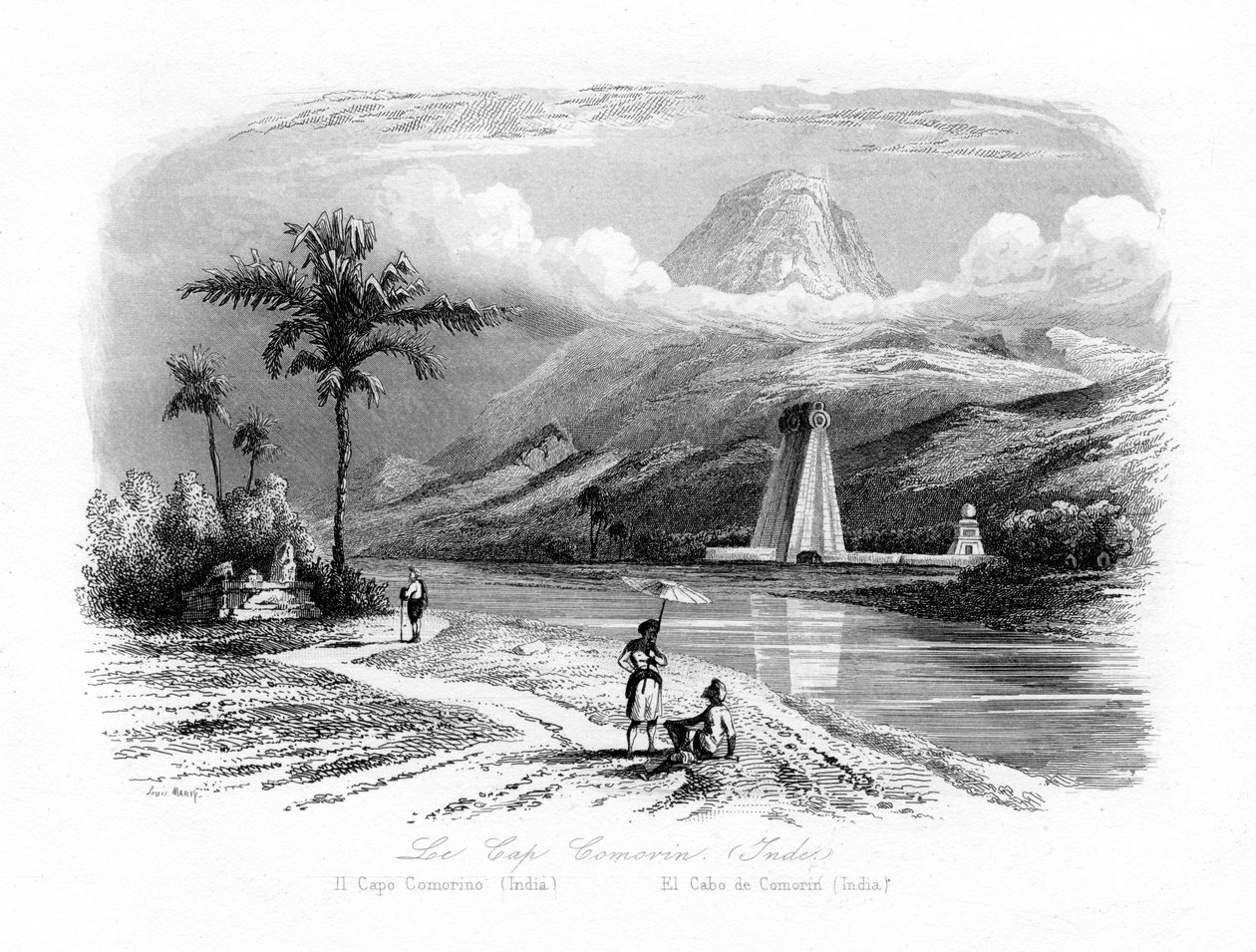 كيب كومورين ، الهند ، c1840 بواسطة N. Remond