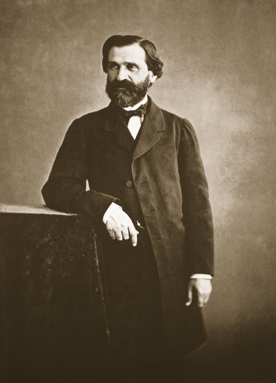 جوزيبي فيردي ، 1860 (حفر ضوئي) بواسطة نادار