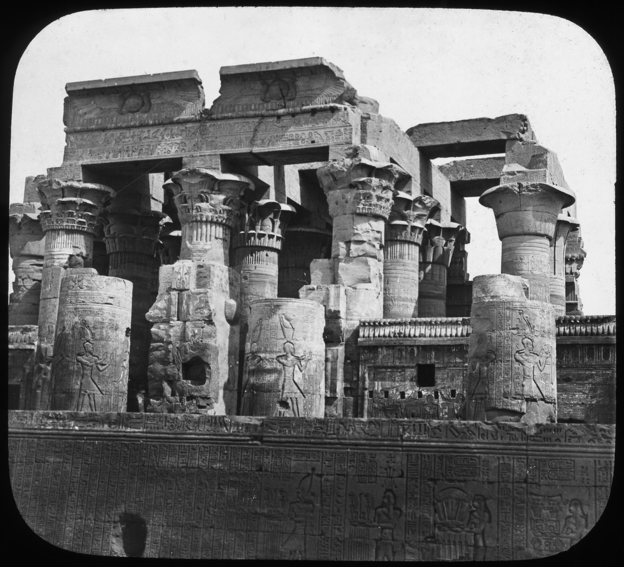معبد كوم أمبو ، مصر ، c1890 بواسطة نيوتن وشركاه