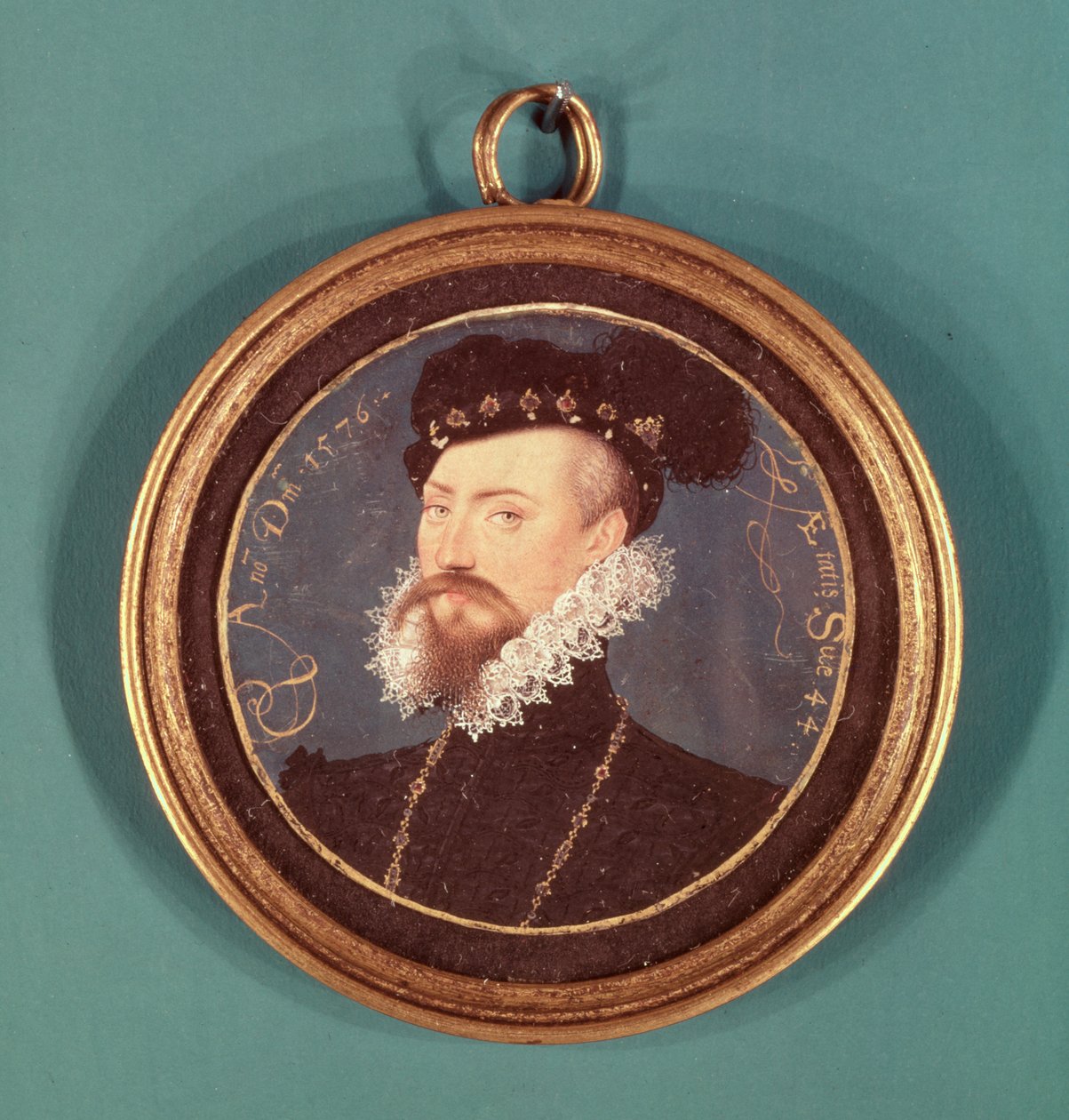 روبرت دادلي ، إيرل ليستر (c.1532-88) 1576 بواسطة نيكولاس هيليارد